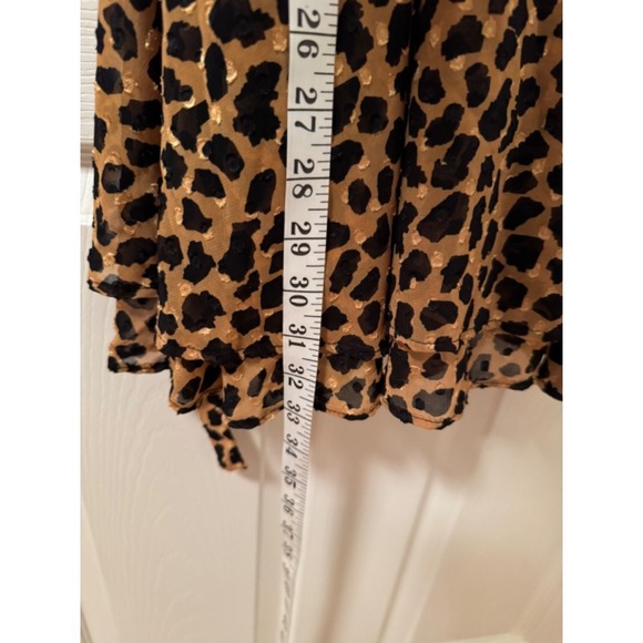 Free People Leopard wrap style tie waist dress - Picture 10 of 11
